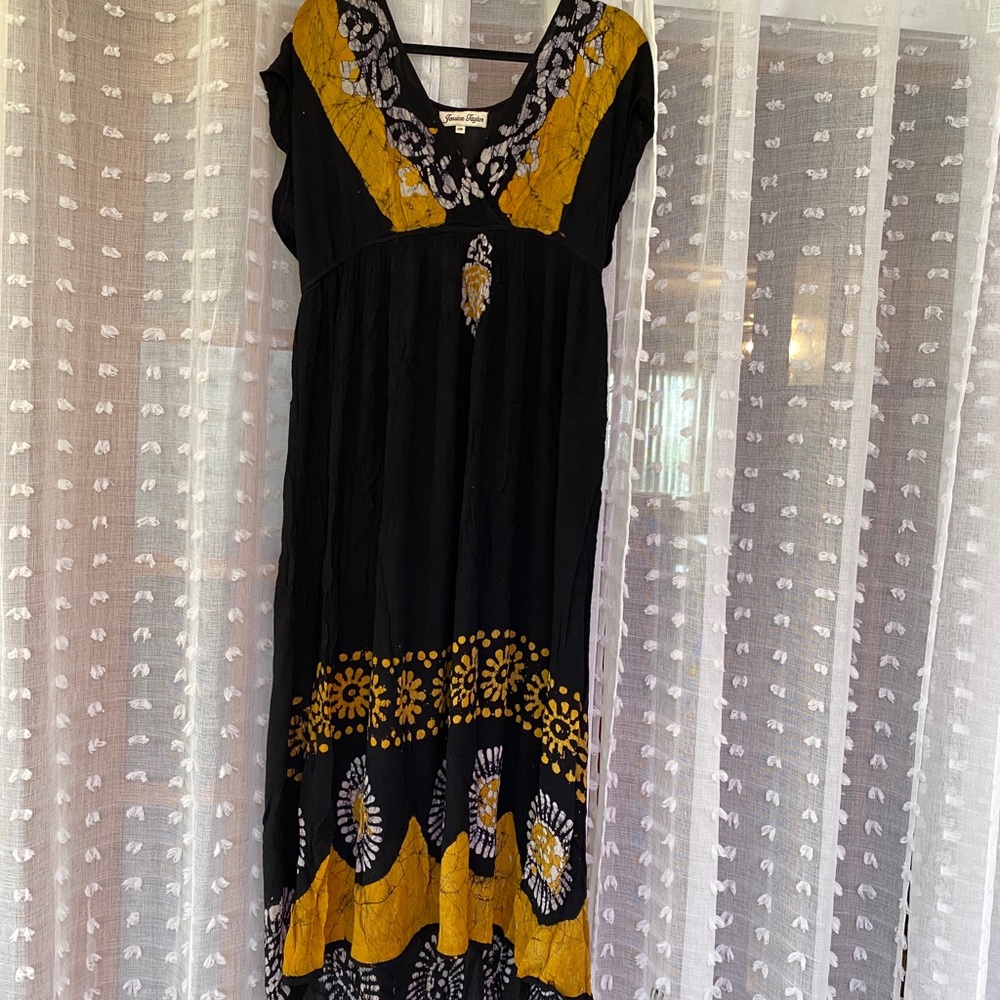 Tie dye maxi dress/ swimsuit coverup